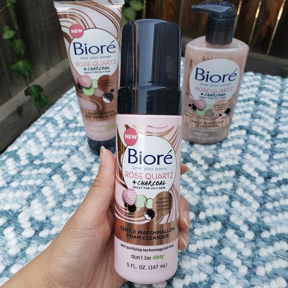 bioré rose quartz foam cleanser